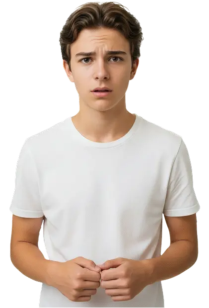 Worried student
